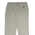 CARHARTT Mens Cotton Beige Regular Straight Leg Trousers W40 L30 Workwear