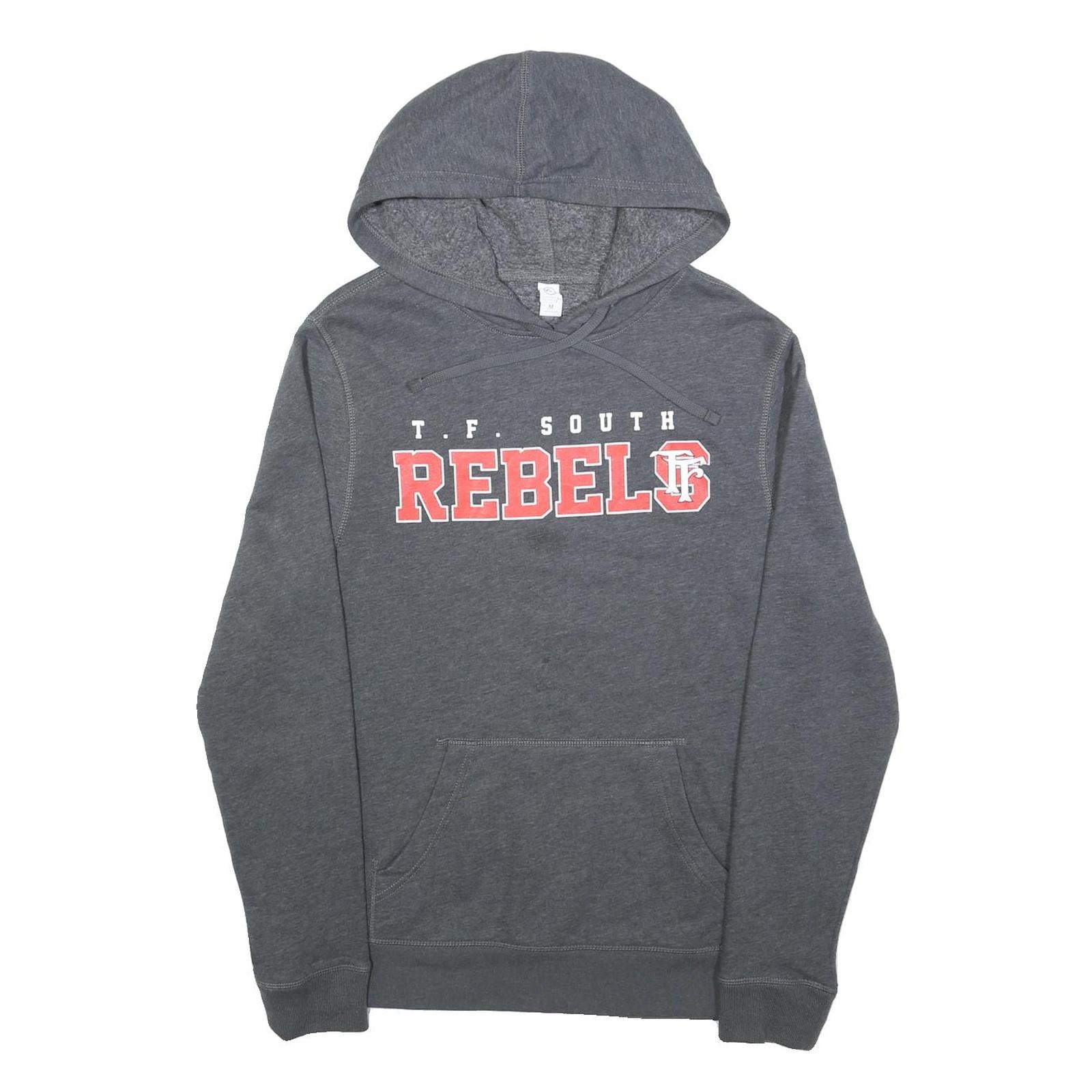ALTERNATIVE Mens Grey T F South Rebels Pullover Hoodie M Casual Sportswear