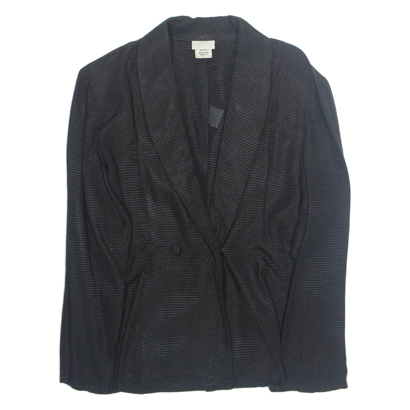 KRISS Womens Shirt Black Long Sleeve Viscose M
