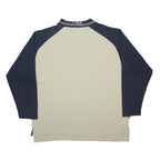 FILA Mens Navy & Cream Cotton Blend Patterned Pullover Crew Neck Basic Knit XL