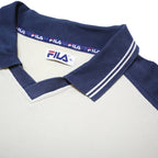 FILA Mens Navy & Cream Cotton Blend Patterned Pullover Crew Neck Basic Knit XL