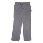 CARHARTT Womens Cotton Blend Grey Regular Fit Trousers W30 L30 Workwear Utility