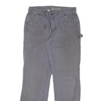 CARHARTT Womens Cotton Blend Grey Regular Fit Trousers W30 L30 Workwear Utility