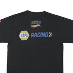 PORT AND COMPANY Mens Black Racing Graphic T-Shirt M Short Sleeve Crew Neck