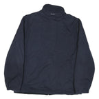 NAUTICA Mens Navy Blue Cotton Blend Zip Jacket L Plain Casual Outerwear