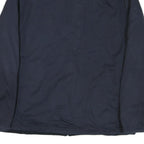 NAUTICA Mens Navy Blue Cotton Blend Zip Jacket L Plain Casual Outerwear