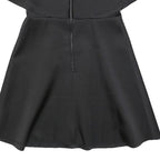 SANDRO Womens Black Fit & Flare Polyester Blend Short Sleeve Short Dress S