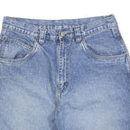 WRANGLER Mens Denim Blue Casual Cargo Shorts M W34 Workwear Relaxed Fit