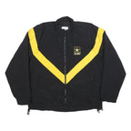 NIB/MDS Mens Black & Yellow U.S. Army Nylon Jacket M Zip Winter Sportswear