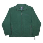 CHAPS RALPH LAUREN Mens Green Classic Jacket XL Polyester Plain Zip Casual