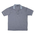 NAUTICA Mens Blue Short Sleeve Plain Polo Shirt M Cotton Blend Casual