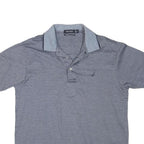 NAUTICA Mens Blue Short Sleeve Plain Polo Shirt M Cotton Blend Casual