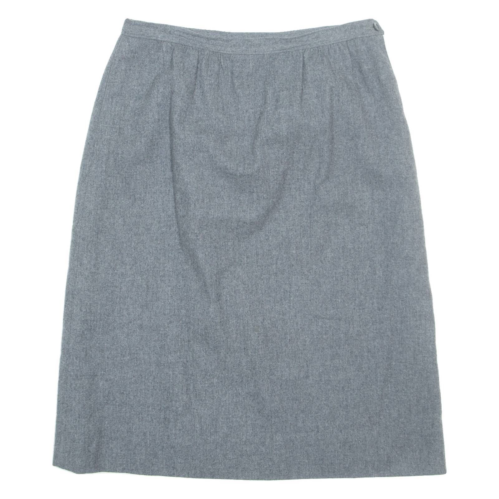 PENDLETON Womens A-Line Skirt Grey Midi Wool M