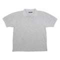 REEBOK Womens Grey Polo Shirt Cotton Short Sleeve M Plain Comfortable