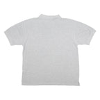 REEBOK Womens Grey Polo Shirt Cotton Short Sleeve M Plain Comfortable