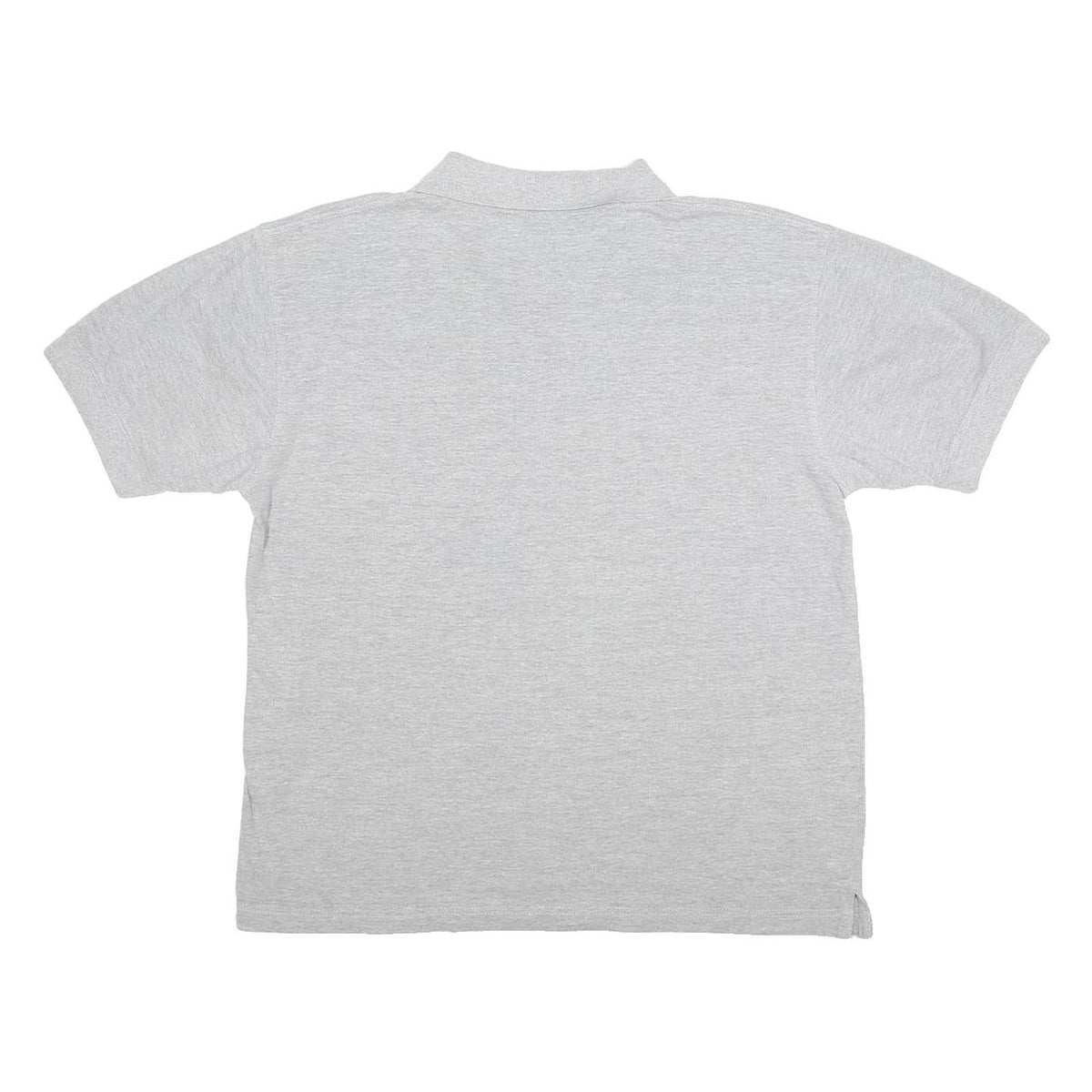 REEBOK Womens Grey Polo Shirt Cotton Short Sleeve M Plain Comfortable