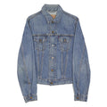 LEVI'S Girls Blue Denim Jacket M Cotton Blend Classic Button Closure