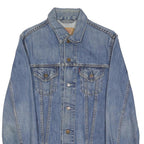 LEVI'S Girls Blue Denim Jacket M Cotton Blend Classic Button Closure