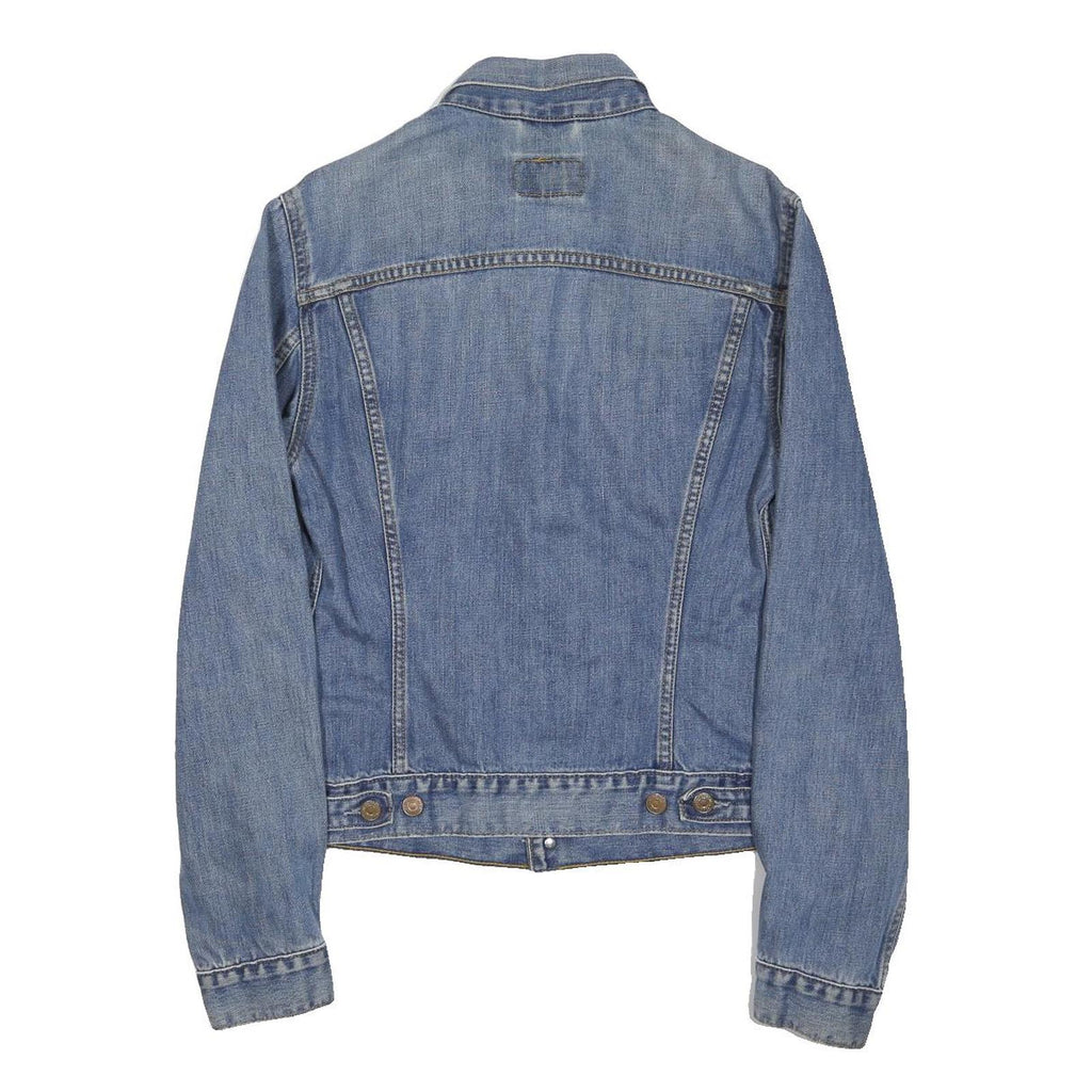 LEVI'S Girls Blue Denim Jacket M Cotton Blend Classic Button Closure