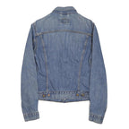 LEVI'S Girls Blue Denim Jacket M Cotton Blend Classic Button Closure