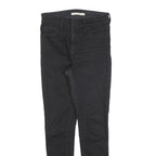 LEVI'S 720 Womens Jeans Black Slim Skinny Denim W25 L28 Stretch Zip Fly