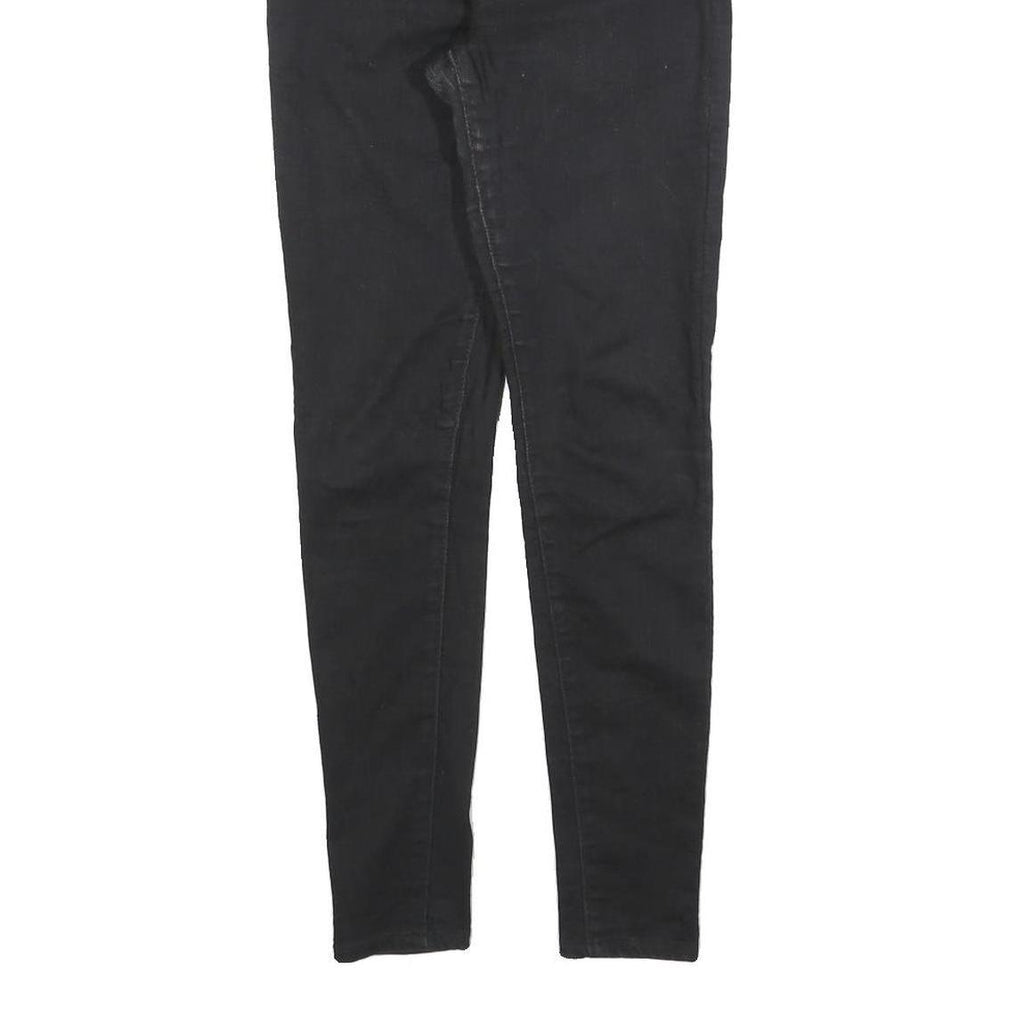 LEVI'S 720 Womens Jeans Black Slim Skinny Denim W25 L28 Stretch Zip Fly