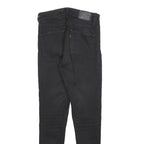 LEVI'S 720 Womens Jeans Black Slim Skinny Denim W25 L28 Stretch Zip Fly