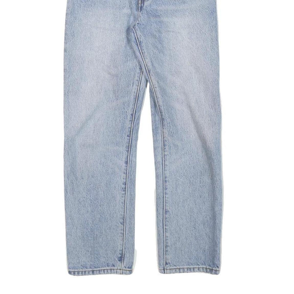 LEVI'S Womens Light Blue Denim Regular Fit Straight Leg Trousers W26 L25