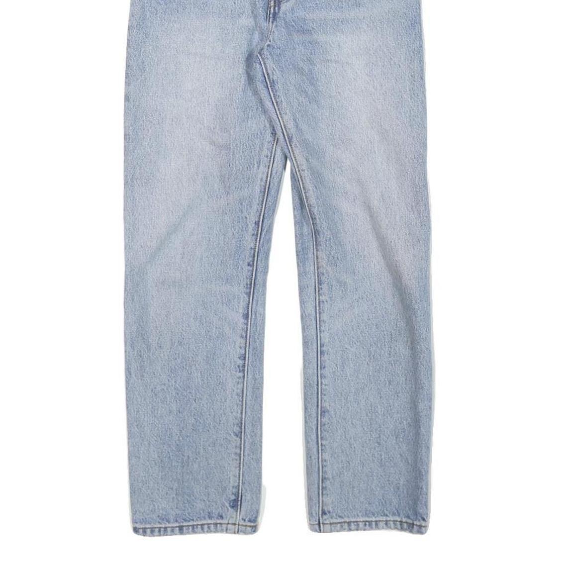 LEVI'S Womens Light Blue Denim Regular Fit Straight Leg Trousers W26 L25