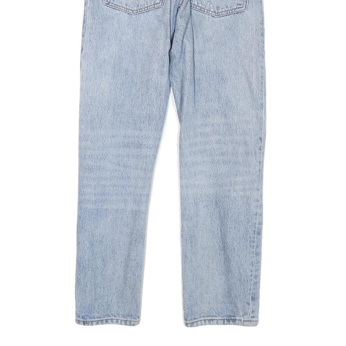 LEVI'S Womens Light Blue Denim Regular Fit Straight Leg Trousers W26 L25