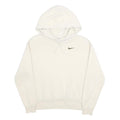 NIKE Womens White Pullover Hoodie XS Cotton Blend Casual Sportswear