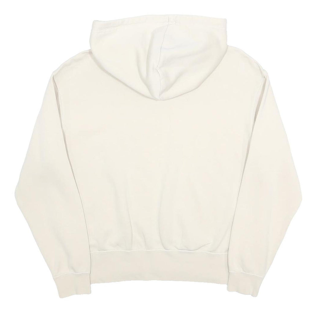 NIKE Womens White Pullover Hoodie XS Cotton Blend Casual Sportswear