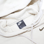 NIKE Womens White Pullover Hoodie XS Cotton Blend Casual Sportswear