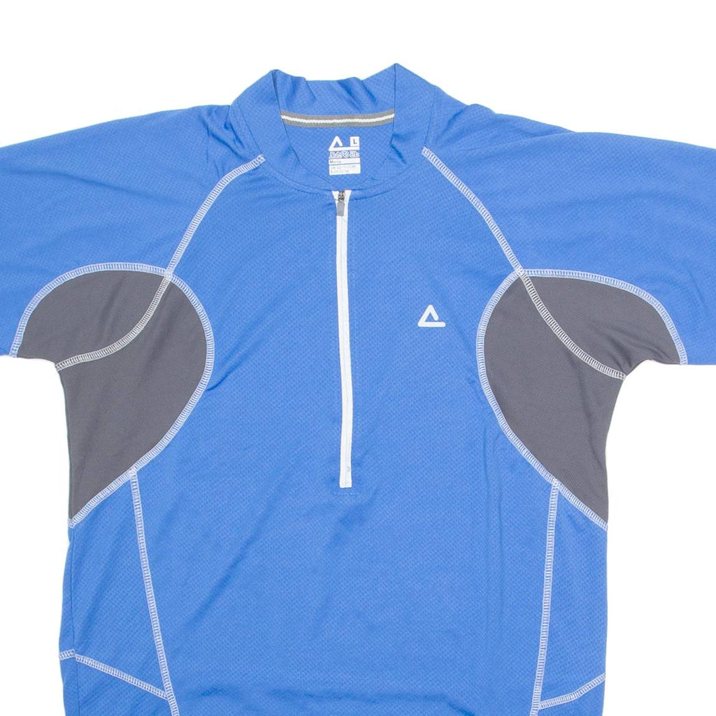 DARE2B Cycling Mens Jersey Blue 1/4 Zip L