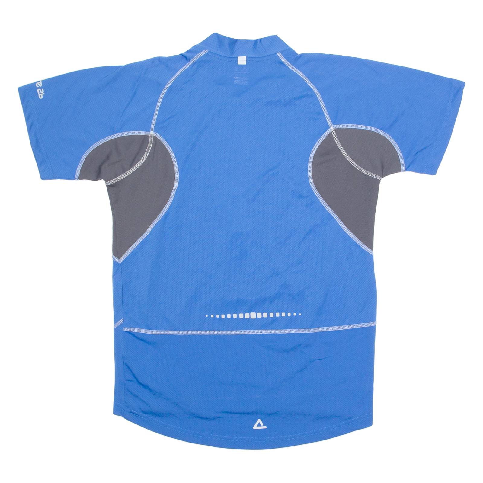 DARE2B Cycling Mens Jersey Blue 1/4 Zip L