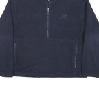 NEW BALANCE Mens Navy Blue Plain Pullover Crew Neck Basic Knit L Sportswear