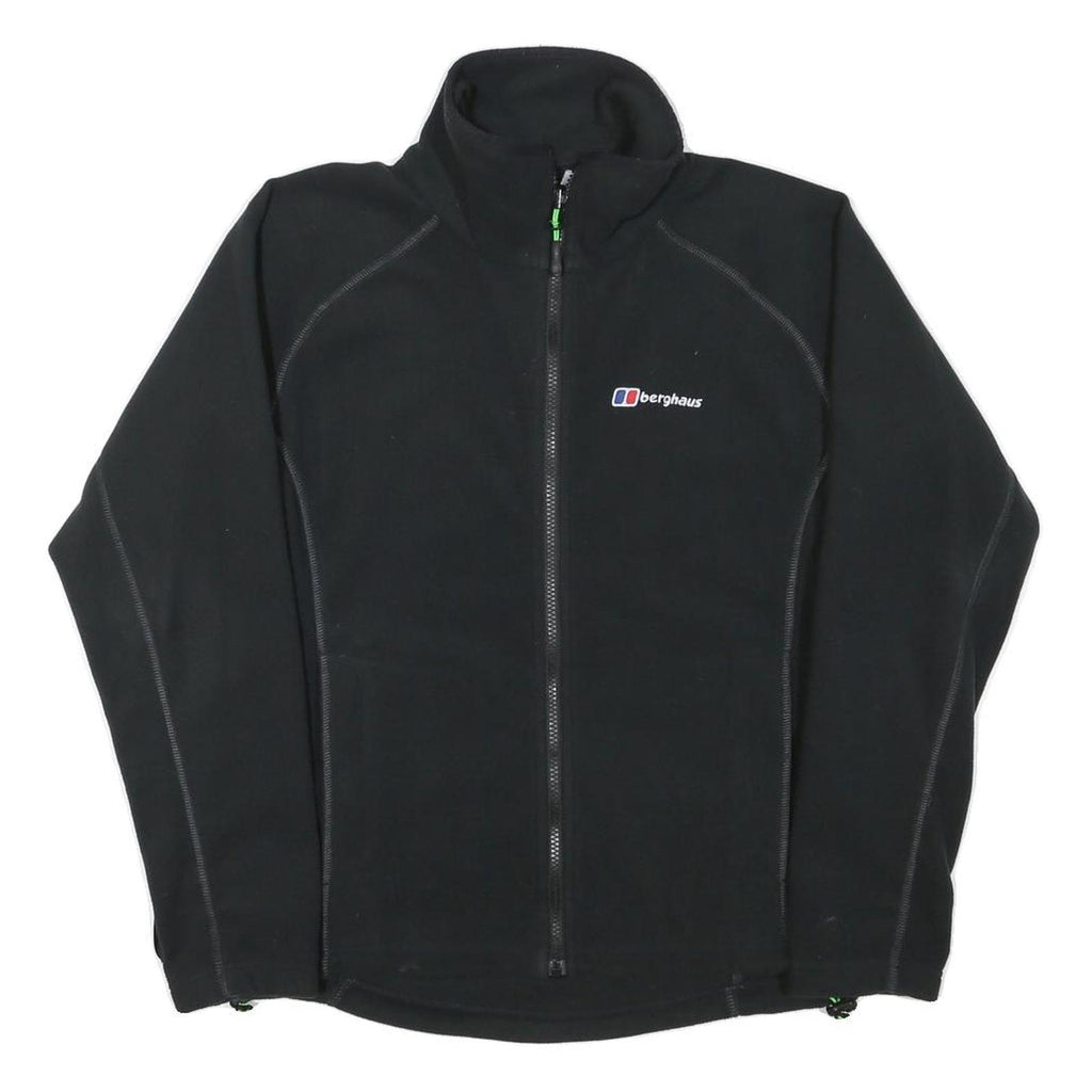 BERGHAUS Mens Black Softshell Jacket S Polyester Blend Zip Up Outdoor Activewear