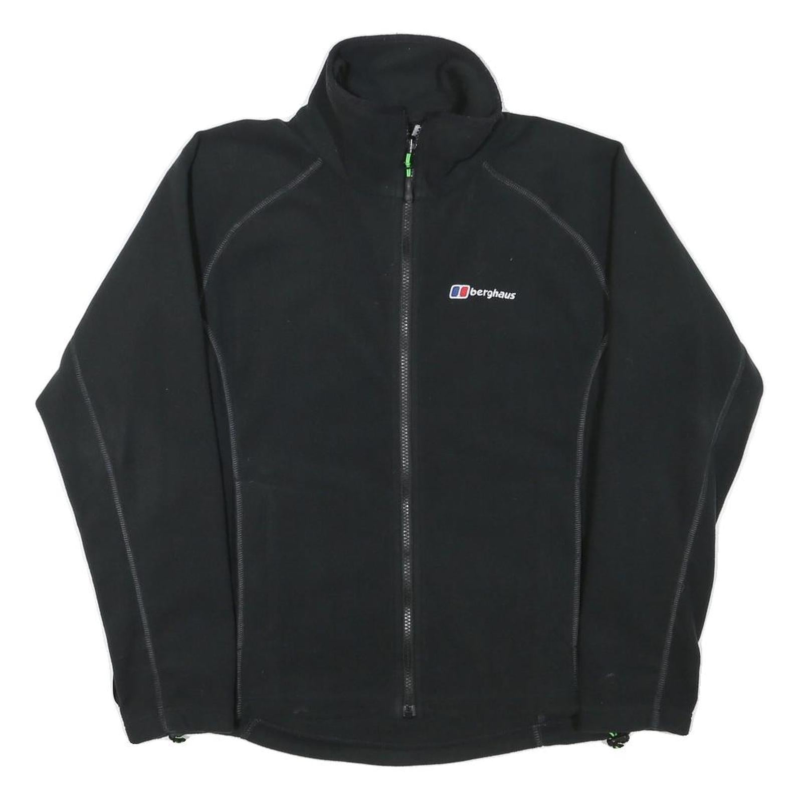 BERGHAUS Mens Black Softshell Jacket S Polyester Blend Zip Up Outdoor Activewear