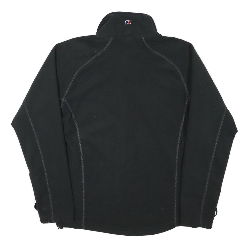 BERGHAUS Mens Black Softshell Jacket S Polyester Blend Zip Up Outdoor Activewear