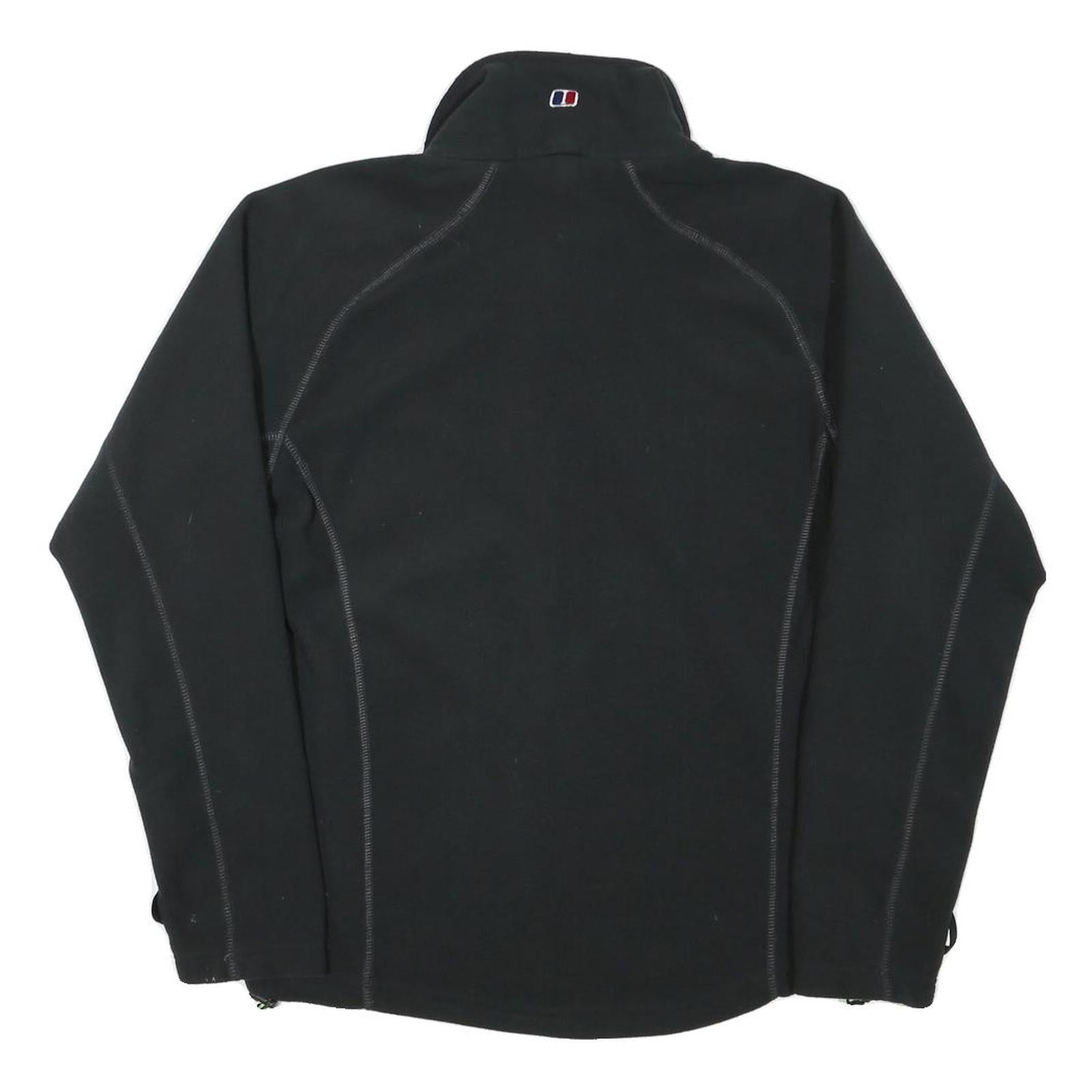 BERGHAUS Mens Black Softshell Jacket S Polyester Blend Zip Up Outdoor Activewear