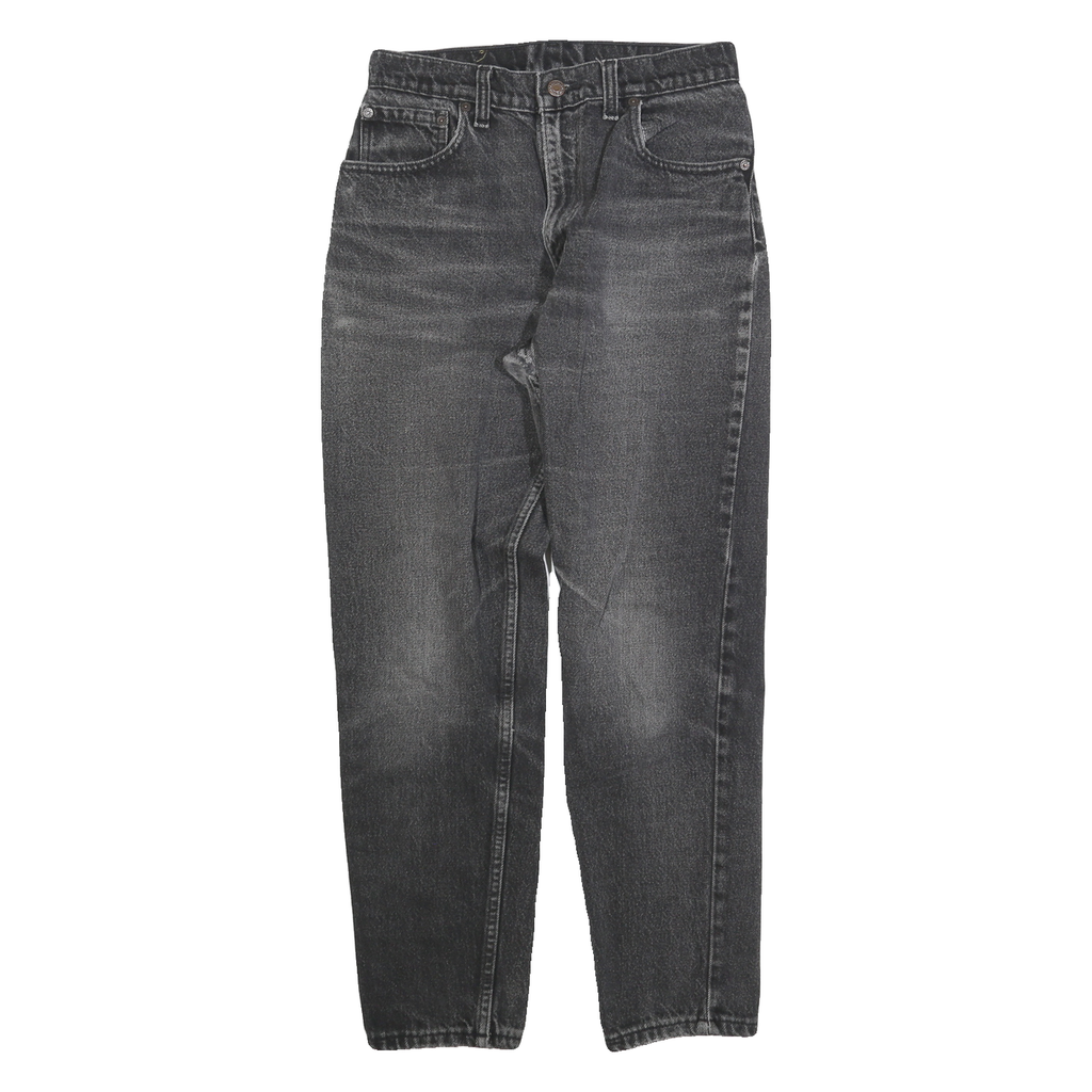 LEVI'S 550 Tapered Womens Jeans Black Relaxed Cotton Blend W29 L28 Comfortable