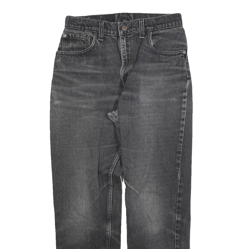 LEVI'S 550 Tapered Womens Jeans Black Relaxed Cotton Blend W29 L28 Comfortable