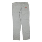 DICKIES Mens Jeans Beige Regular Straight Denim W36 L30 Cotton Blend Workwear