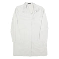 GABRIELE STREHLE Womens White Jacket S Polyester Blend Button Closure Plain