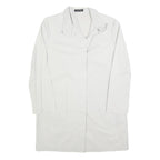 GABRIELE STREHLE Womens White Jacket S Polyester Blend Button Closure Plain