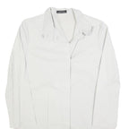 GABRIELE STREHLE Womens White Jacket S Polyester Blend Button Closure Plain