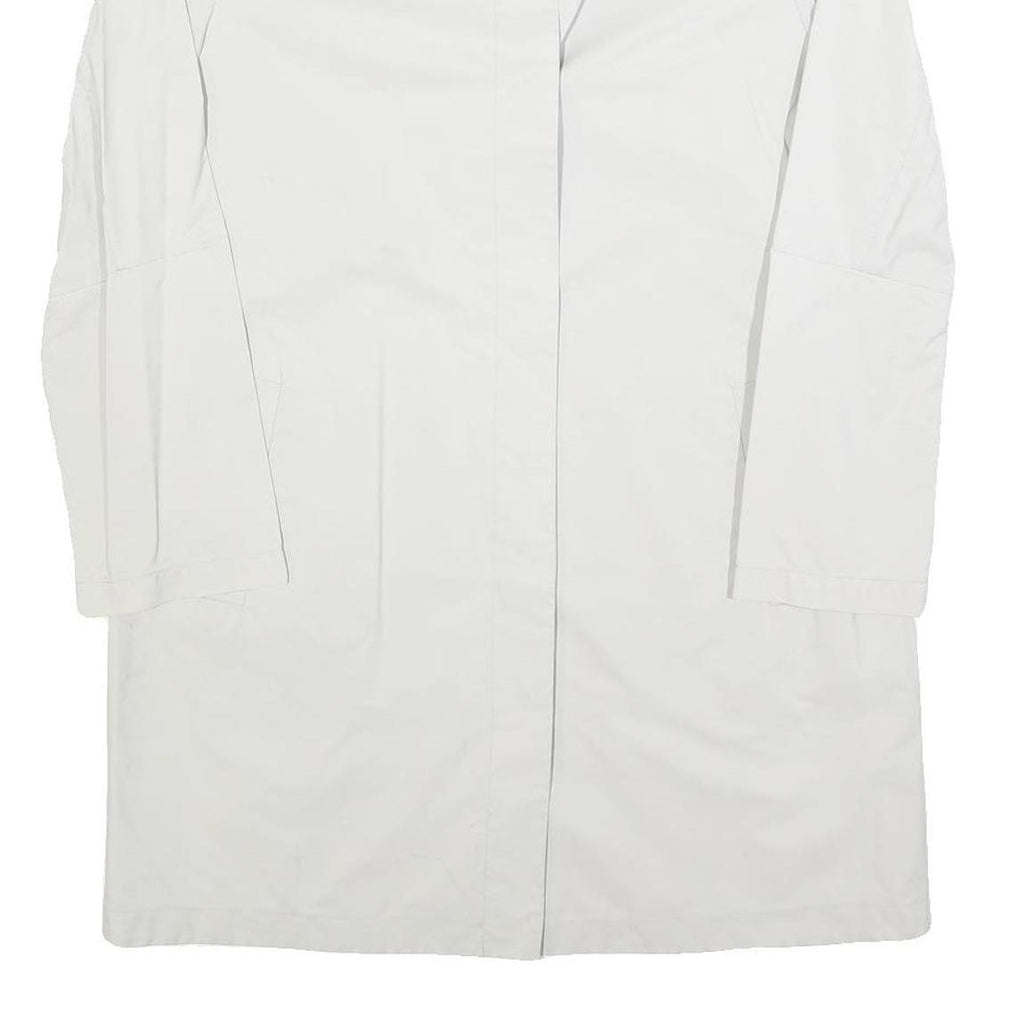 GABRIELE STREHLE Womens White Jacket S Polyester Blend Button Closure Plain