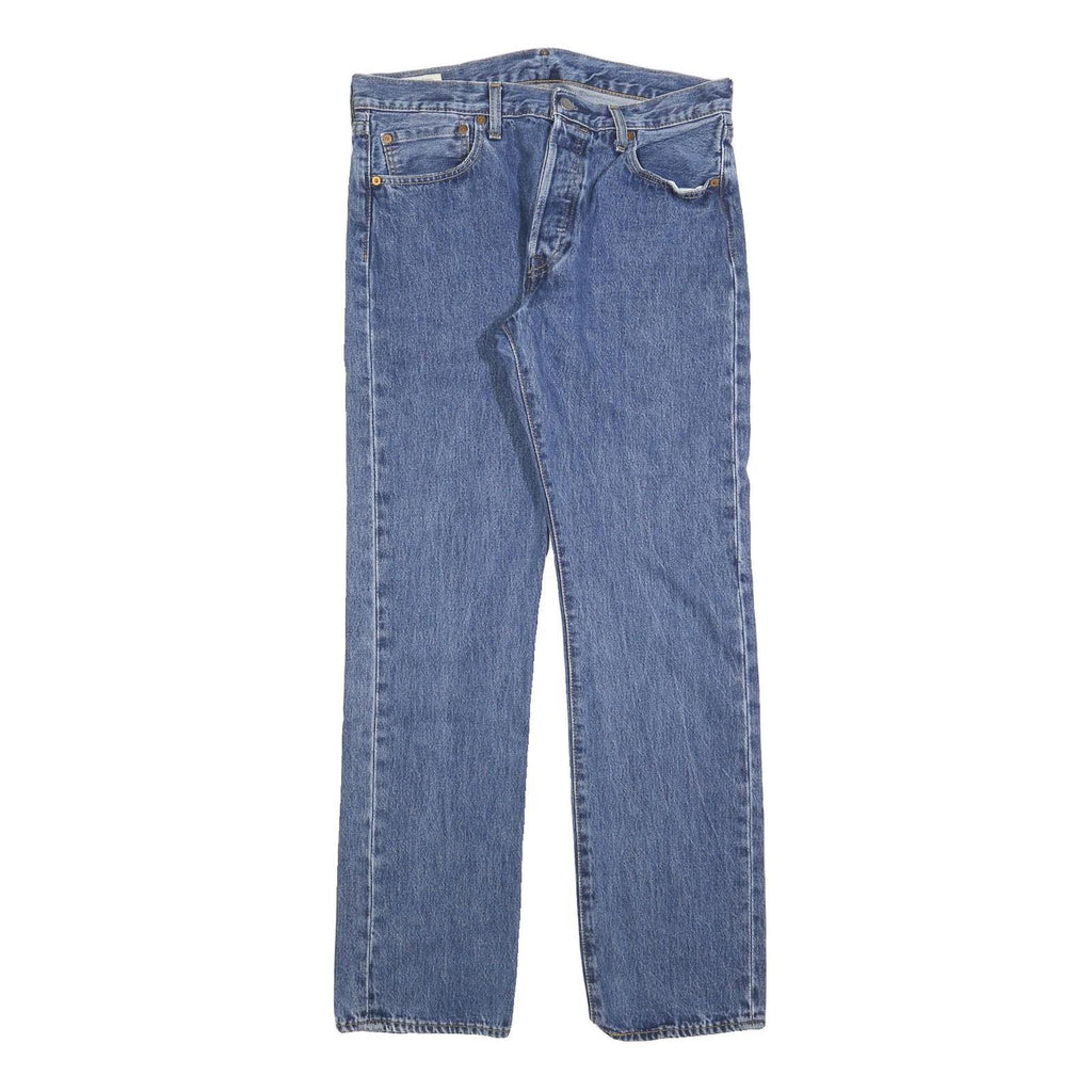 LEVI'S 501 BIG E Mens Jeans Blue Regular Straight Denim Medium W32 L32 Classic