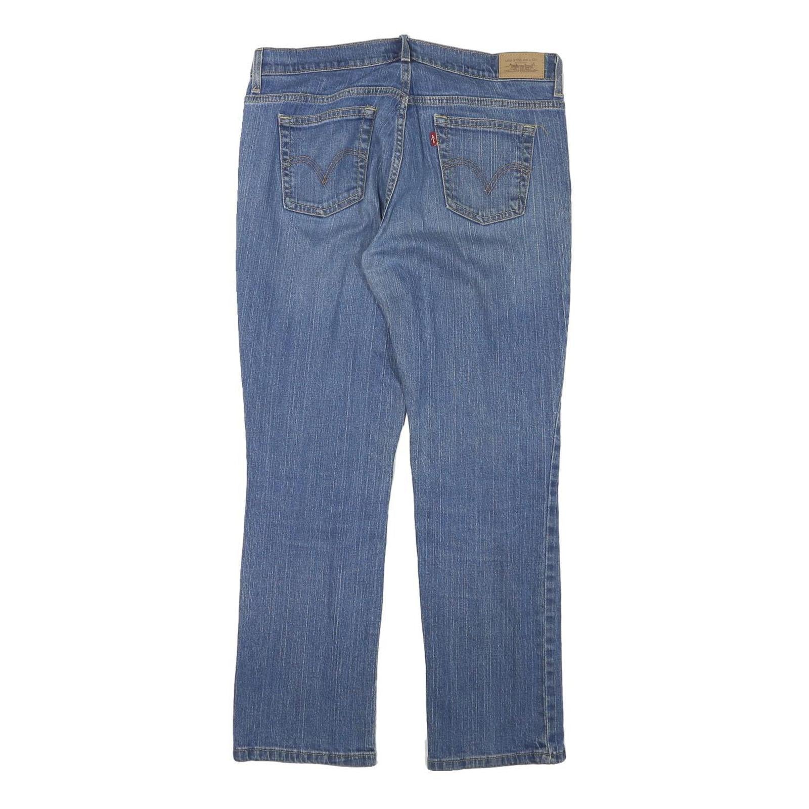 LEVI'S 505 Womens Jeans Blue Regular Straight Denim Medium W31 L29 Classic Fit