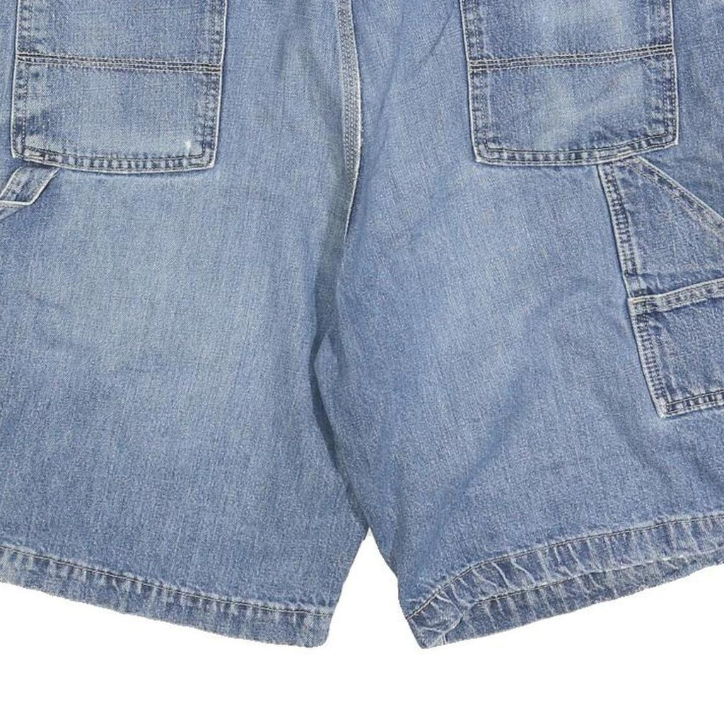 MEMBERS MARK Mens Denim Blue Casual Shorts XL W40 Cotton Blend Relaxed Fit